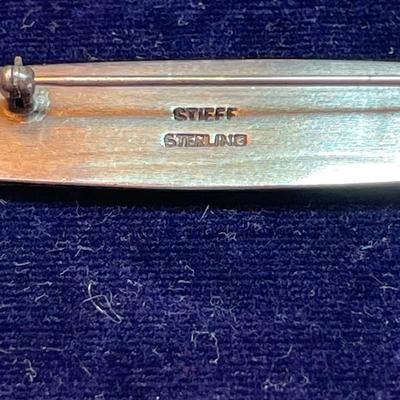 Steiff Sterling coat pin