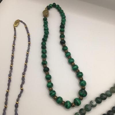 8769 Three Quartz Necklaces