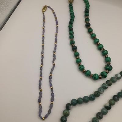8769 Three Quartz Necklaces