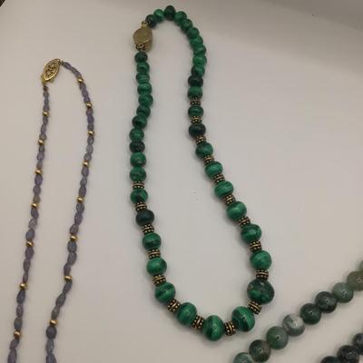 8769 Three Quartz Necklaces