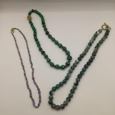 8769 Three Quartz Necklaces
