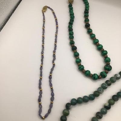 8769 Three Quartz Necklaces