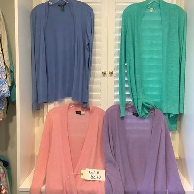 Lot 9014 Lot of Ladies Cardigan Sweaters ( size Medium & Small )