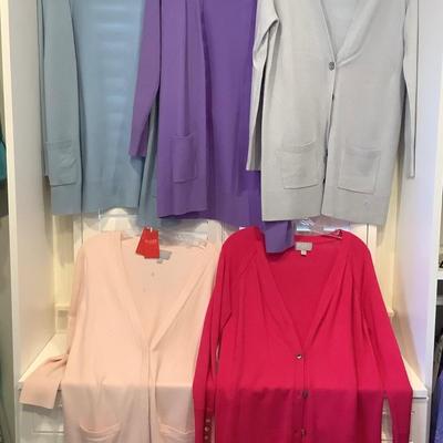 Lot 9017 Lot of Five Ladies Pure Collection Cardigan Sweaters ( size 6 )