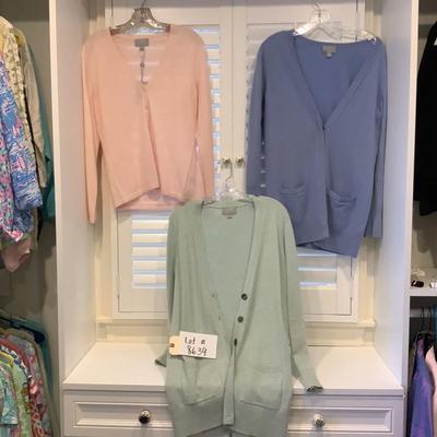Lot 8639 Lot of Ladies Pure Collection Cardigan Sweaters ( size 6 )