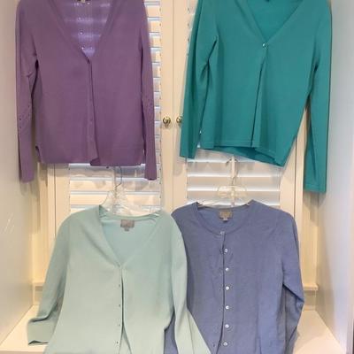 Lot 8641 Lot of Four Ladies Pure Collection Cardigan Sweaters ( size 6 )