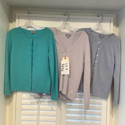 Lot 8642. Lot of Three Ladies Pure Collection Cardigan Sweater ( size 6 )