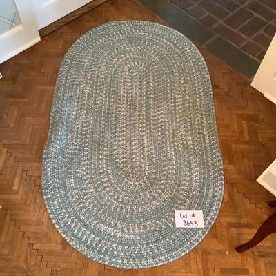 Lot 8643. Braided Area Rug