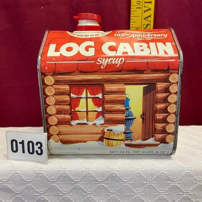 Log cabin tin