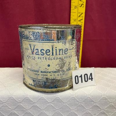 Vaseline tin