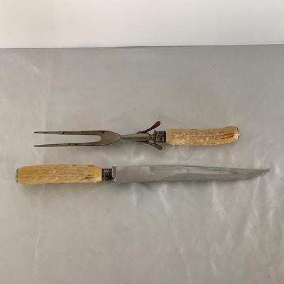 Lot 9000 Vintage Antler Carving Set