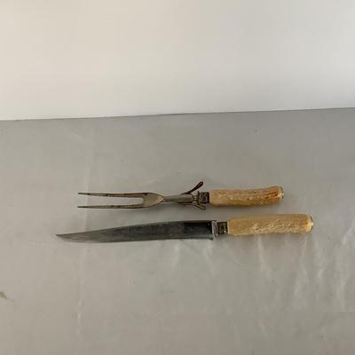 Lot 9000 Vintage Antler Carving Set