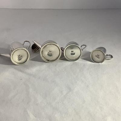 Lot 9001. Miniature Sterling Silver Tea Set & Birdcage