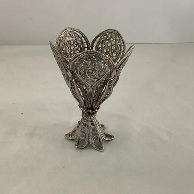 Lot 9002  Three Miniature Asian Inspired Silver Pieces