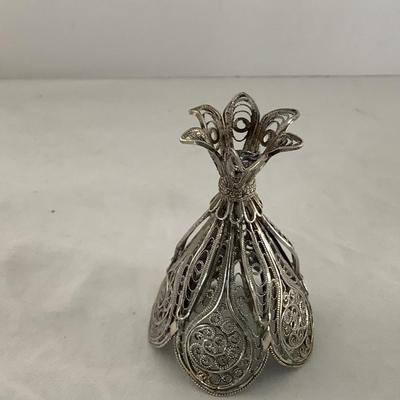 Lot 9002  Three Miniature Asian Inspired Silver Pieces