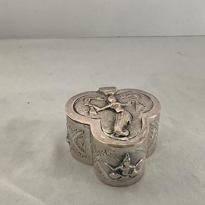Lot 9002  Three Miniature Asian Inspired Silver Pieces