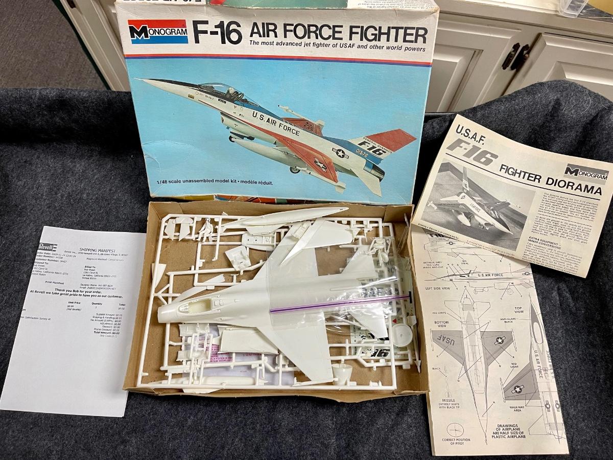 モノグラム　F-16 FIGHTER MONOGRAM F-16 FIGHTER FALCON JET AIRCRAFT MODEL KIT 1:48