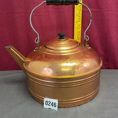 Large copper teapot