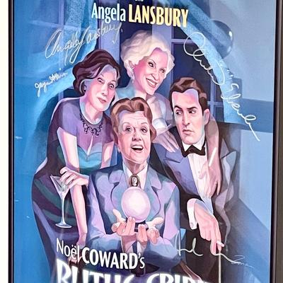 LOT 5  CAST SIGNED BROADWAY POSTER NOEL COWARD'S BLITHE SPIRIT ANGELA LANSBURY