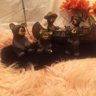 Black Bear Nativity Figurine