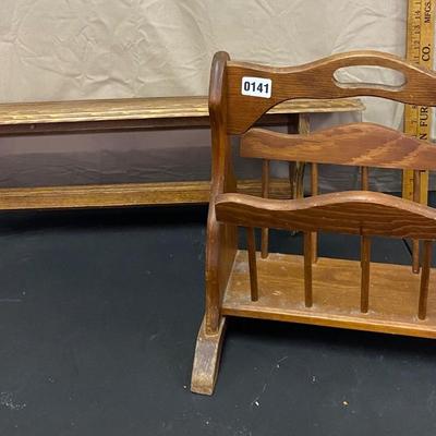 Magazine Rack and Shelf