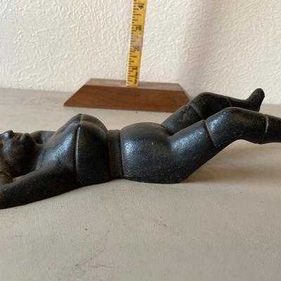 Vintage cast-iron, naughty Nellie boot jack