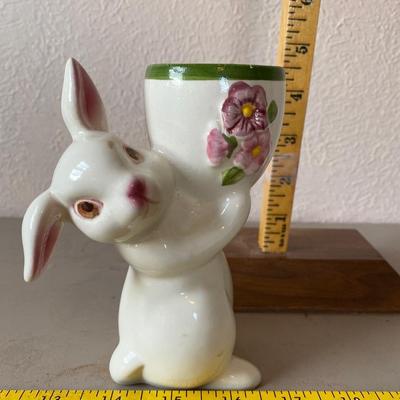 Avon rabbit trinket holder