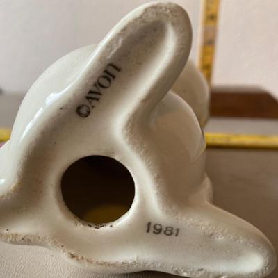 Avon rabbit trinket holder