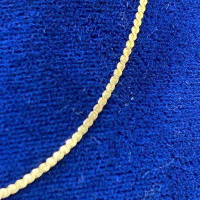 Vintage 16" solid 14k yellow gold 1mm serpentine chain 2.07 grams