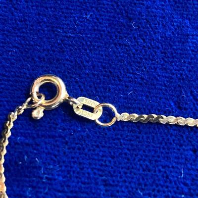 Vintage 16" solid 14k yellow gold 1mm serpentine chain 2.07 grams