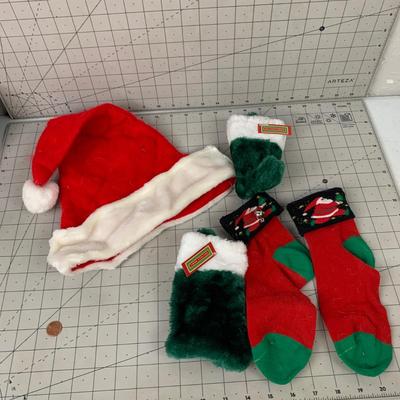 #27 Santa Hat Christmas Socks and Stockings