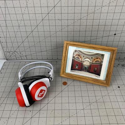 #31 Headphones and Framed Photo