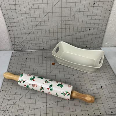 #34 Holiday Rolling Pin and Container