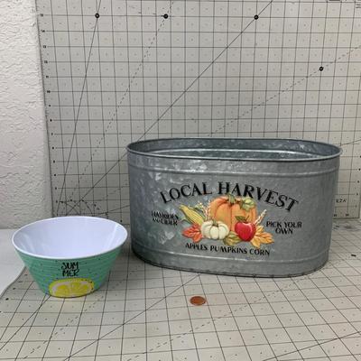 #35 Local Harvest Bucket and Summer Bowl