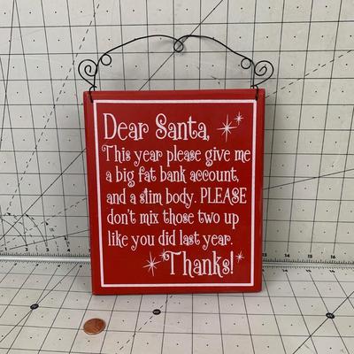 #36 Dear Santa Sign