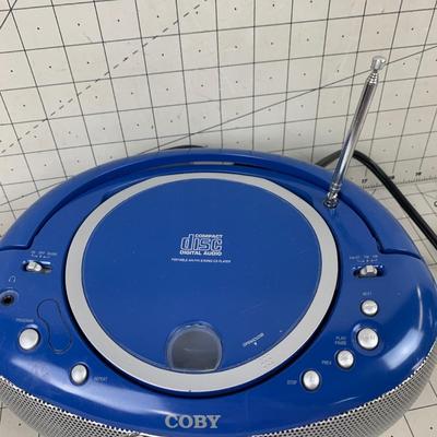 #65 Coby Blue CD Player Radio