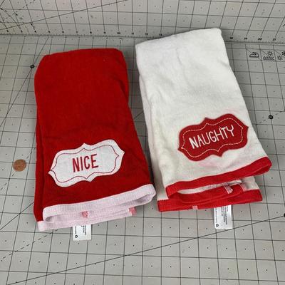 #68 Naughty and Nice Kitchen Towels