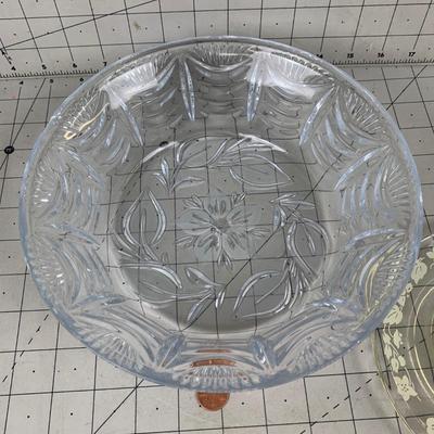 #74 Crystal Bowl and Plate
