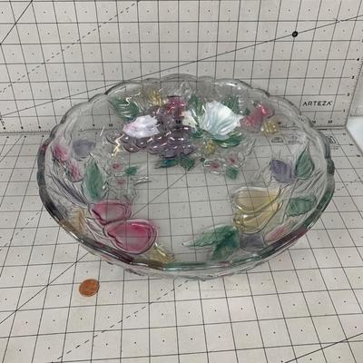 #80 Colorful Fruit Crystal Bowl