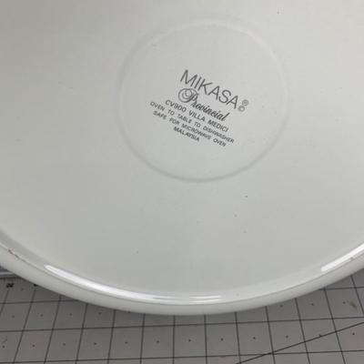 #81 Mikasa Villa Medici Platter and Other Serving Dish
