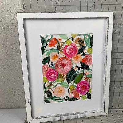#106 Rose Framed Print and Shelf