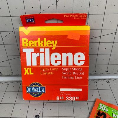 #174 Berkley Trilene Fishing Line and Tick /Insect Repellent Wipes