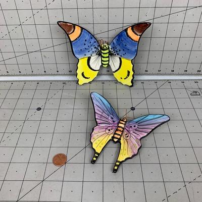 #203 Hand Painted Porcelin Butterfly