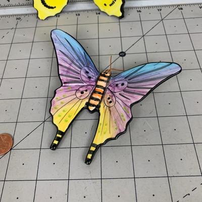 #203 Hand Painted Porcelin Butterfly