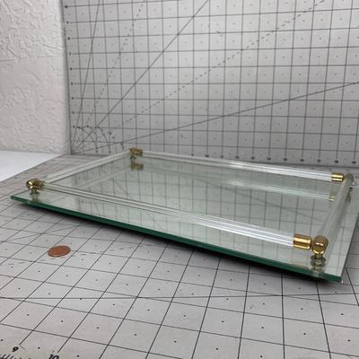 #207 Mirror Glass Tray