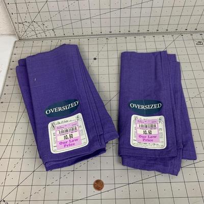 #222 Oversized Purple Linens