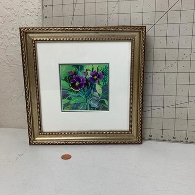#272 Framed Floral Print