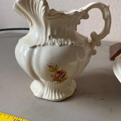 Small pitcher and bowl set