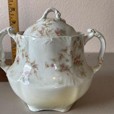 Vintage English covered bowl