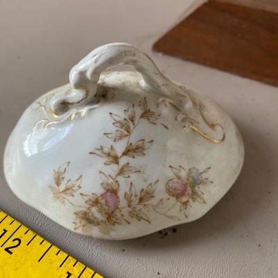 Vintage English covered bowl